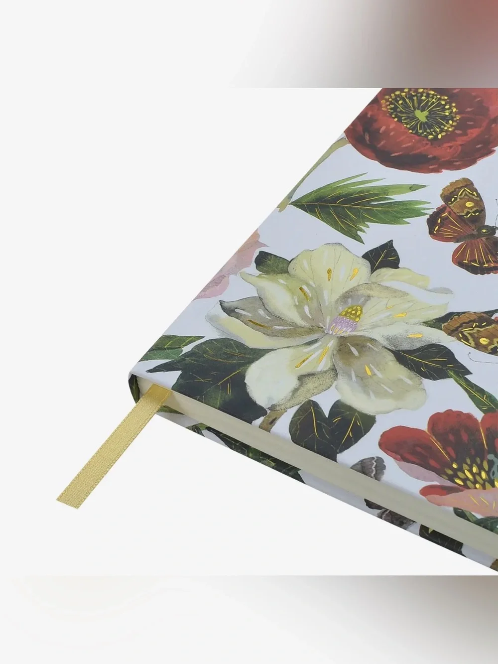 BV by Bruno Visconti Soft Touch Peonies Floral Hardcover Journal 100 Lined Pages
